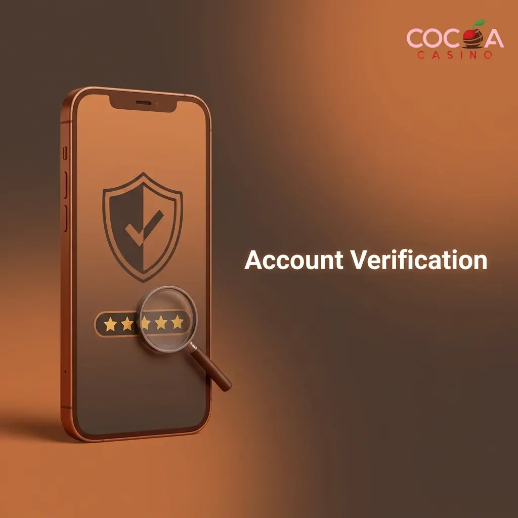 Cocoa Casino account verification process showing required documents for UK players including ID and proof of address