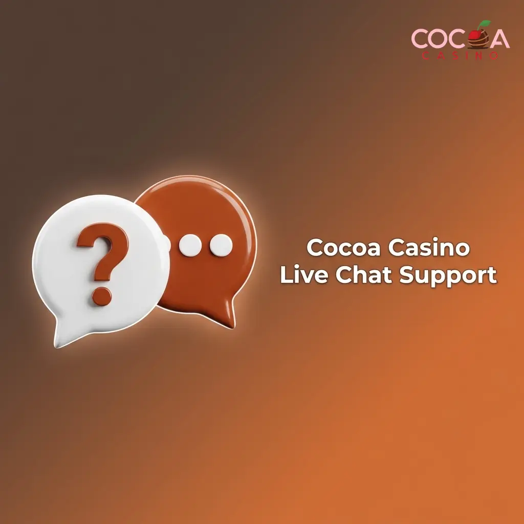 Cocoa Casino live chat support interface for UK players with 24/7 real-time customer service access