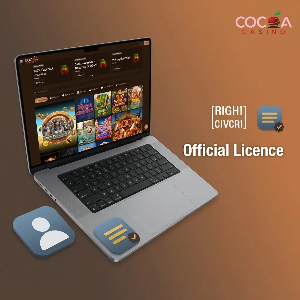 Cocoa Casino Curaçao eGaming licence issued by the Gaming Control Board for legal UK online casino operations