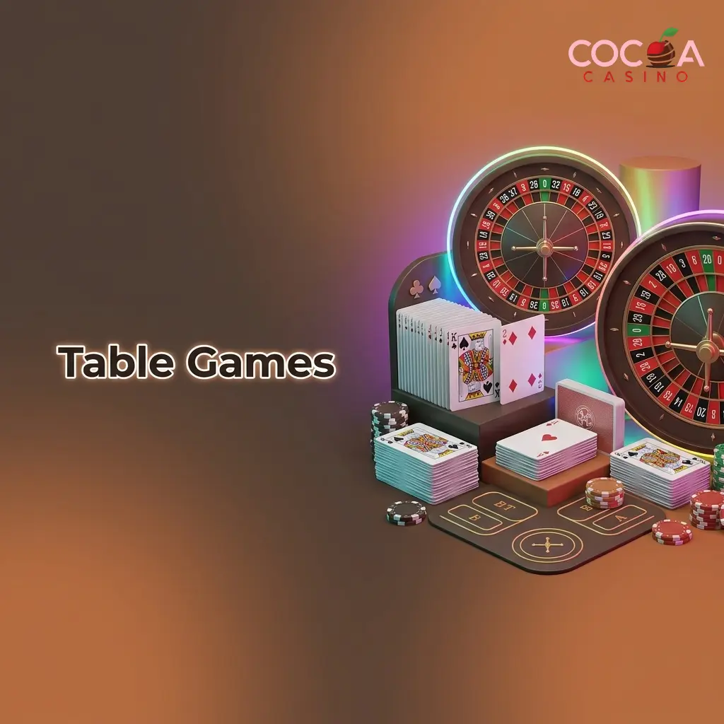 Classic table games including blackjack, roulette, baccarat and poker variants at a UK online casino