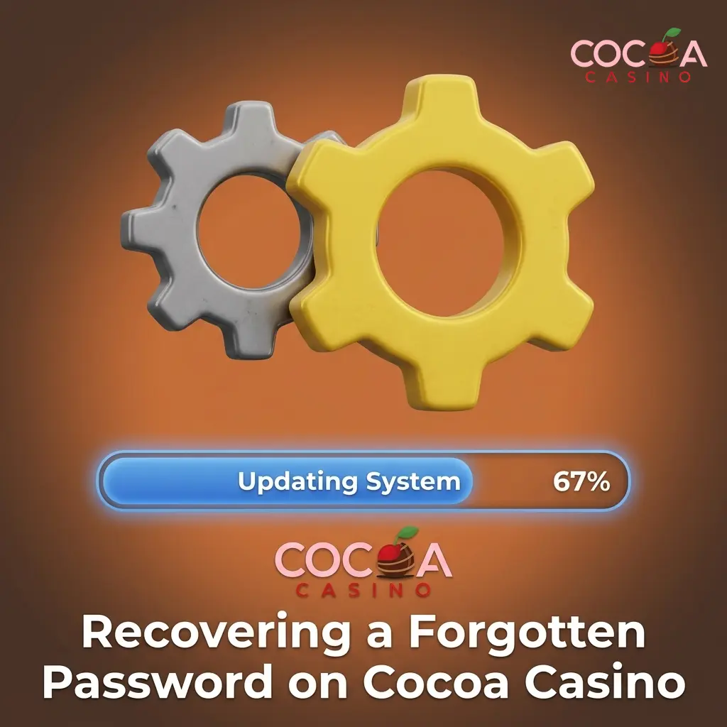 Cocoa Casino forgot password screen showing login dialogue with Forgot Password link highlighted for account recovery