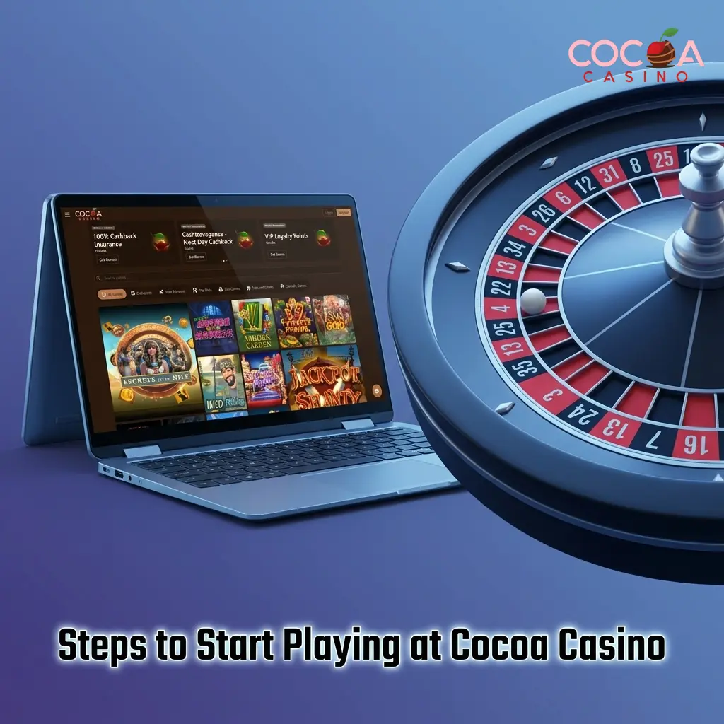 Step-by-step guide to starting at Cocoa Casino, from logging in to depositing funds and placing your first bet