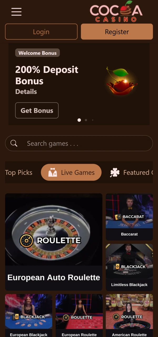 Play real-time table games directly inside Cocoa Casino App Interface rooms.